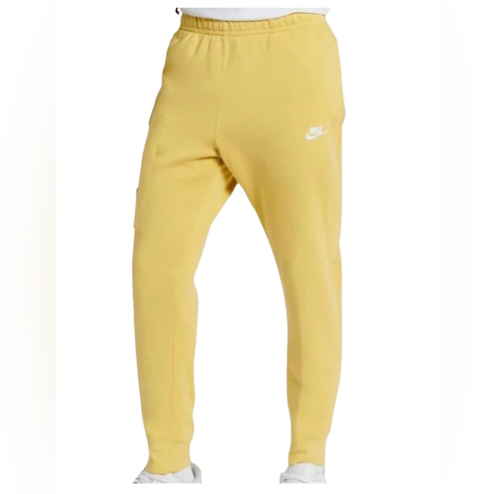 NIKE club tech fleece sweat pants yellow size L